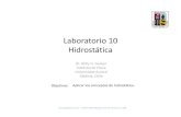 UACH Bachillerato Lab 10; Hidrostatica