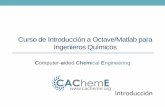 Iniciación al modelado de reactores químicos com MATLAB - Octave (intro)