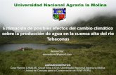 Efecto Del Cambio Climatico En La Cuenca Del Rio Tabaconas Cajamarca