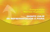 Abril. Viaje representación Congresista Marisol Espinoza
