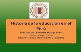 Historia de la educacion en el peru (trabajo)