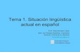 La situación lingüistica del español actual