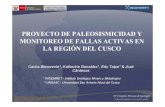 Proyecto de paleosismicidad y monitoreo de fallas activas en la región del cuscoProyecto de paleosismicidad y monitoreo de fallas activas en la región del Cusco