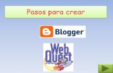 Pasos para crear un blog y una webquest
