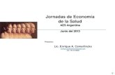 Economía de la Salud Presentación Camerlinckx