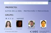MAYO NOVICE - DATOS EN LA RED: PROTECCION Y PRIVACIDAD