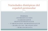 Variedades diatópicas del español peninsular