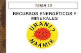 Tema 13. Recursos Energéticos y Minerales