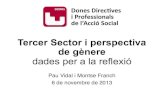 FSYC - Tercer Sector i perspectiva de gènere dades per a la reflexió