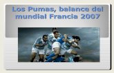 Los Pumas, Balance Del Mundial Francia 2007