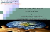 Responsabilidad Social Universitaria  y Aprendizaje Servicio
