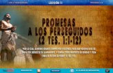 LECCION 11 "PROMESAS PARA LOS PERSEGUIDOS"