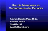 Aireacion de camaron en Ecuador