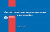 Ministerio de Obras Públicas de Chile: Tunel Internacional Paso de Agua Negra y sus desafíos