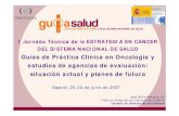 Guías de práctica clínica en oncología y estudios de agencias de evaluación: Situación actual y planes de futuro