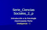 Conocer Ciencia - Psicología 16 - Inteligencia I