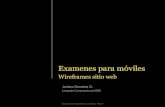 Wireframe sitio