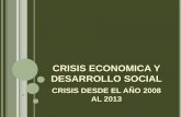 Crisis economica y desarrollo social