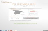 IPC mensual e interanual de España y todas las Comunidades Autónomas, correspondiente al mes de Octubre 2014 (fuente oficial: INE)