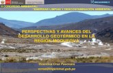 Perspectivas y avances del desarrollo geotérmico en la región Moquegua