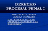 Derecho Procesal Penal I.