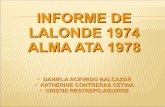 Informe De Lalonde 1974