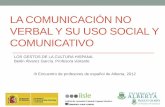Comunicación no verbal. Los gestos de la cultura hispana.