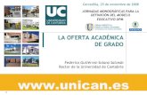 La oferta académica de Grado - Federico Gutiérrez-Solana
