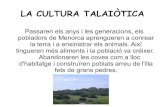 Presentació cultura talaiòtica