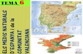1r eso tema 6-ELS MEDIS NATURALS D'ESPANYA i de la COMUNITAT VALENCIANA