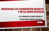 Urgencias en paidopsiquiatria / psiquiatria infantil y de la adolescencia