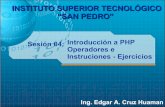 Sesion Nº 04   Introducción A Php   Operadores E Instrucciones