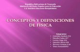 CONCEPTOS Y DEFINICIONES DE FÍSICA