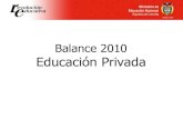 Balance Privados 2010