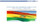Proceso de trámite para visa en la paz bolivia