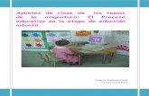 Temas de el proceso educativo en la etapa de educación infantil