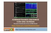 Administrando sistemas con GNU Screen