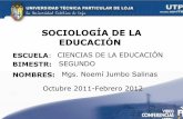 UTPL-SOCIOLOGÍA DE LA EDUCACIÓN-II-BIMESTRE-(OCTUBRE 2011-FEBRERO 2012)