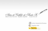 Presentación de Actas de Cabildo período XVI a XIX de Santa Fe - Argentina