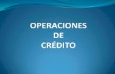 Operaciones crédito