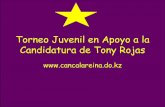 Torneo Juvenil en Apoyo a la Candidatura de Tony Rojas Canca la Reina