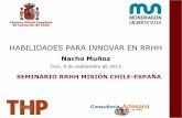 Habilidades para innovar en RRHH para Directivos de RRHH de Chile en España