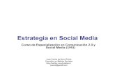 Taller sobre Estrategia de Social Media (primera parte)
