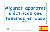 Aparatos electricos de la casa español