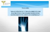 DIAGNÓSTICO Y TRATAMIENTO OSTEOMUSCULAR ENFERMERÍA INDUSTRIAL