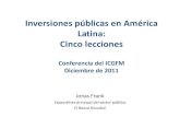 Public Investment in Latin America - Five Lessons - Espanol