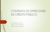 Contrato de operciones de crédito público