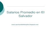 Salarios Promedio De Empleados En El Salvador