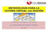 Metodología para la tutoría virtual