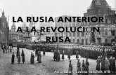 La Rusia anterior a la Revolución